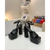 Versace shoes for Womens Sandals Medusa Aevitas Satin Platform RTW #A49009