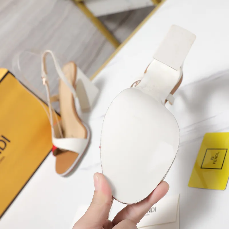 Fendi shoes for Fendi High-heeled shoes for women Heel height:9.5cm #A61171