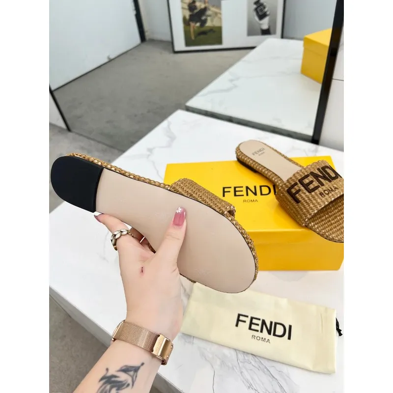 Fendi shoes for Fendi slippers for women #A39116