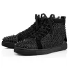 CL Redbottom designer shoes Studded Spikes triple black red suede leather men women flat bottoms luxury casual shoes fashion Sneakers 36-47 #956071