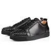 2020 CL Redbottom red bottoms men women fashion luxury designer shoes spike high top sneakers black white bred grey leather suede flats casual shoe #9874153