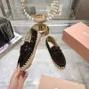 Miu Miu Bow Woven Suede & Leather Boat Shoes #A53179