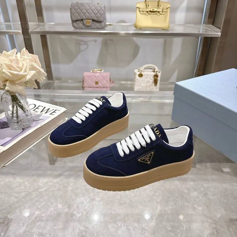 Top Prada Shoes for Womens Prada Sneakers Navy Blue 35-41 Size #A53001