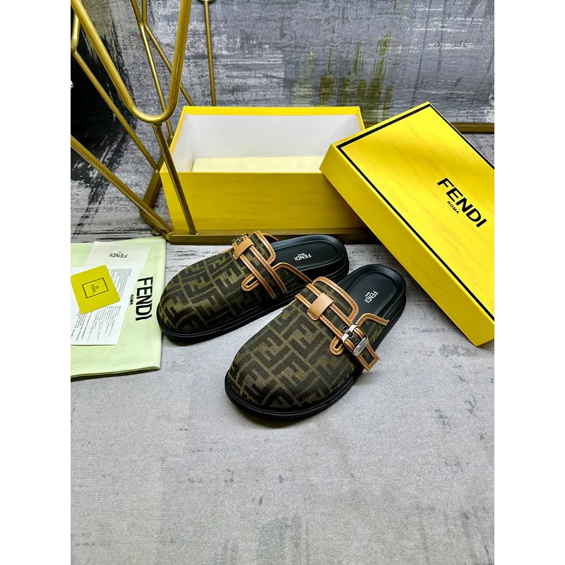 Fendi shoes for Fendi Slippers for men #A50778