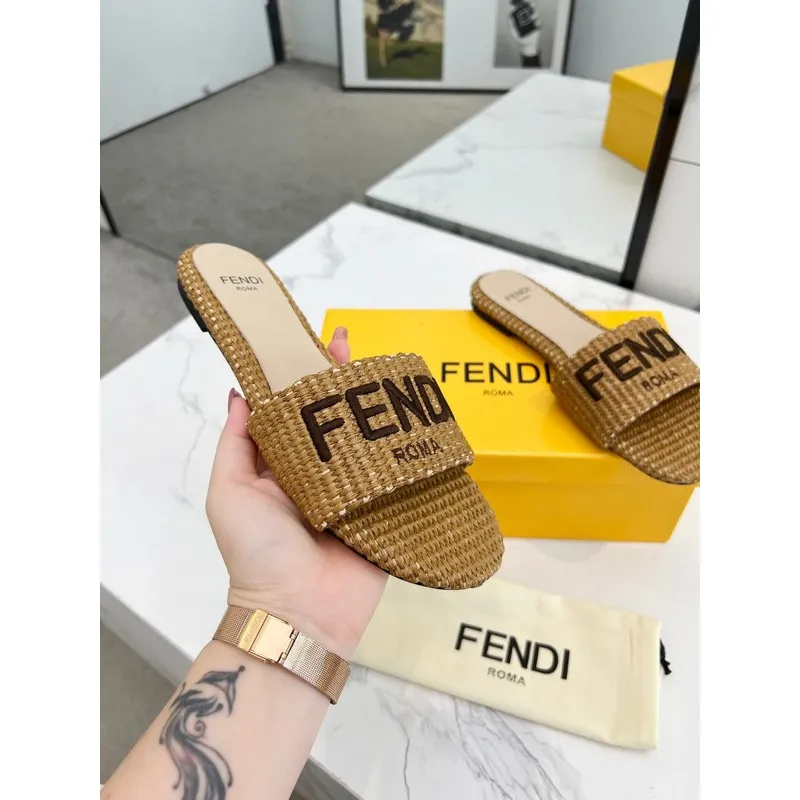 Fendi shoes for Fendi slippers for women #A39116