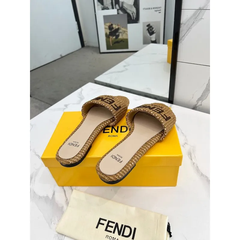 Fendi shoes for Fendi slippers for women #A39116