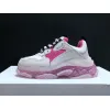 New Balenciaga 17FW Triple S Sneakers Mens Women Casual Shoes Triple S Clear Sole White Green Black Red Rainbow Sports Outdoor Dad Shoe #9875178