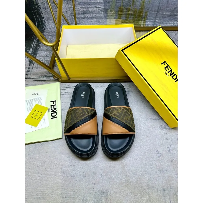 Fendi shoes for Fendi Slippers for men #A39383