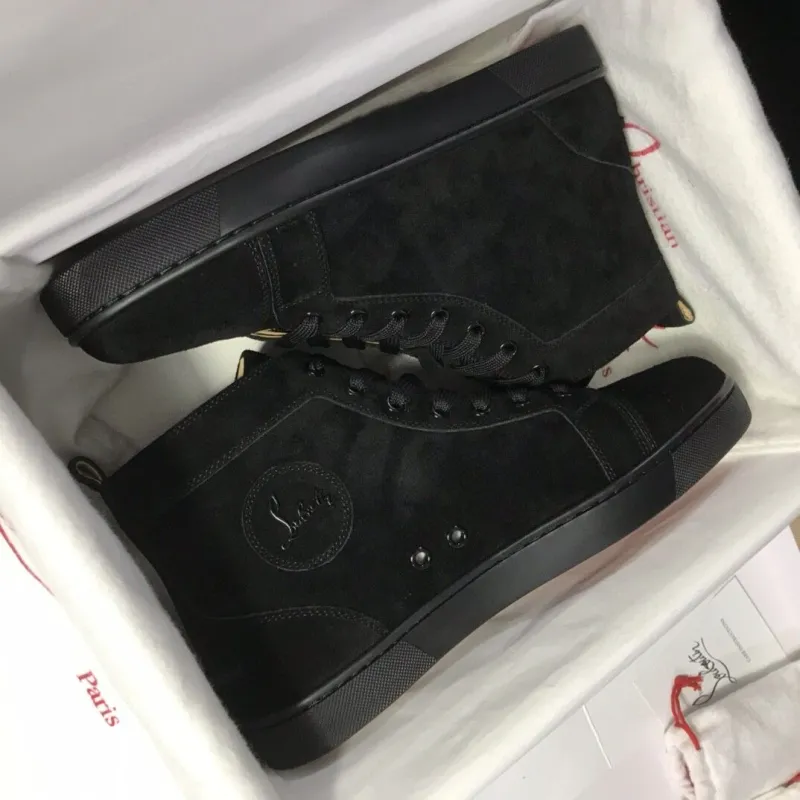 CL Redbottom Louis Orlato Suede Low/High Top Sneakers Black #999929911