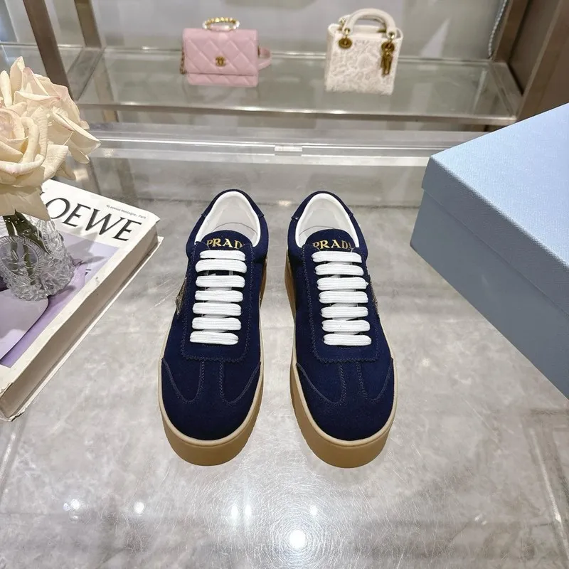 Top Prada Shoes for Womens Prada Sneakers Navy Blue 35-41 Size #A53001