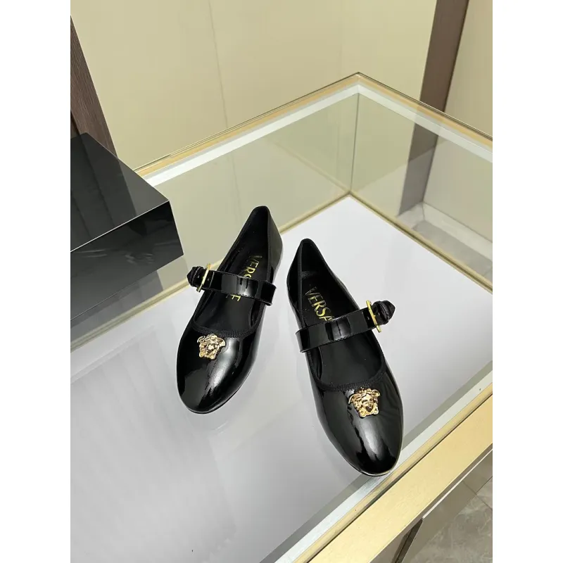 Versace shoes for Womens Versace Flats #A64773