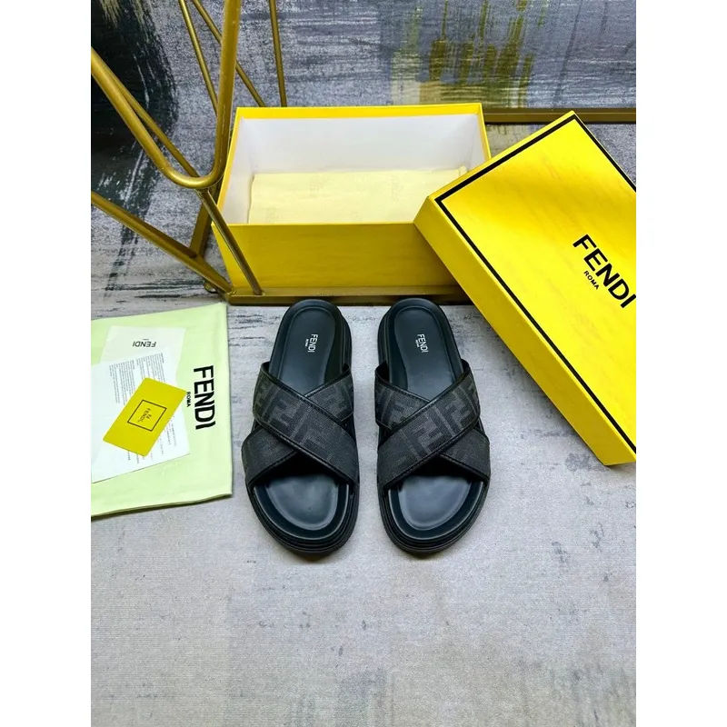 Fendi shoes for Fendi Slippers for men #A39384