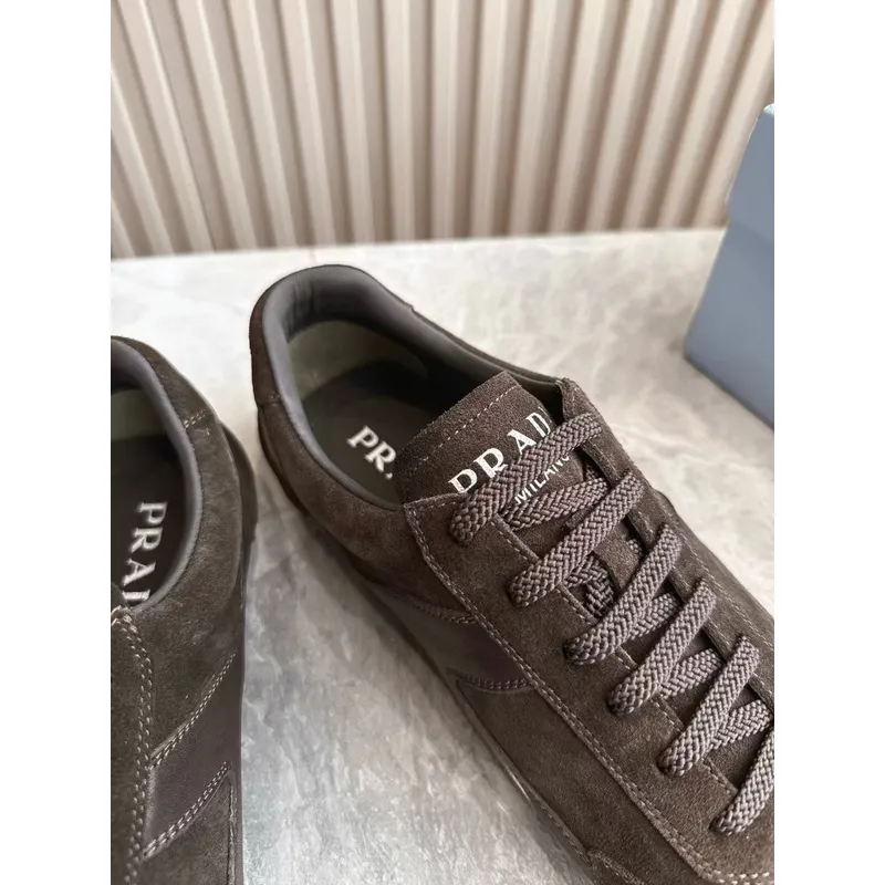 Prada Shoes Prada Sneakers Prada Rank Suede T-Toe Retro Runner Sneakers #A53234