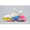 New Balenciaga 17FW Triple S Sneakers Mens Women Casual Shoes Triple S Clear Sole White Green Black Red Rainbow Sports Outdoor Dad Shoe #9875178