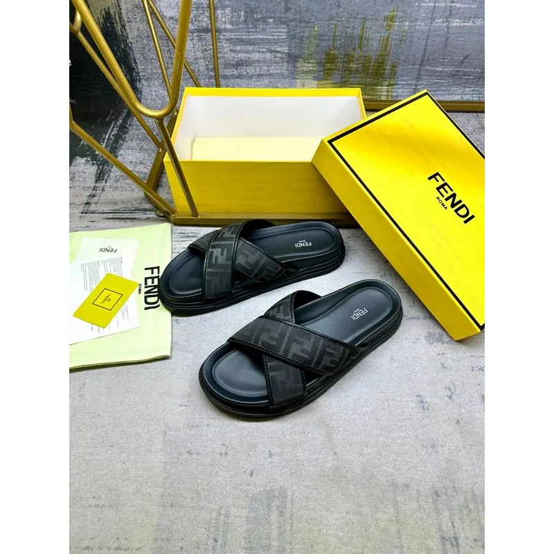 Fendi shoes for Fendi Slippers for men #A39384