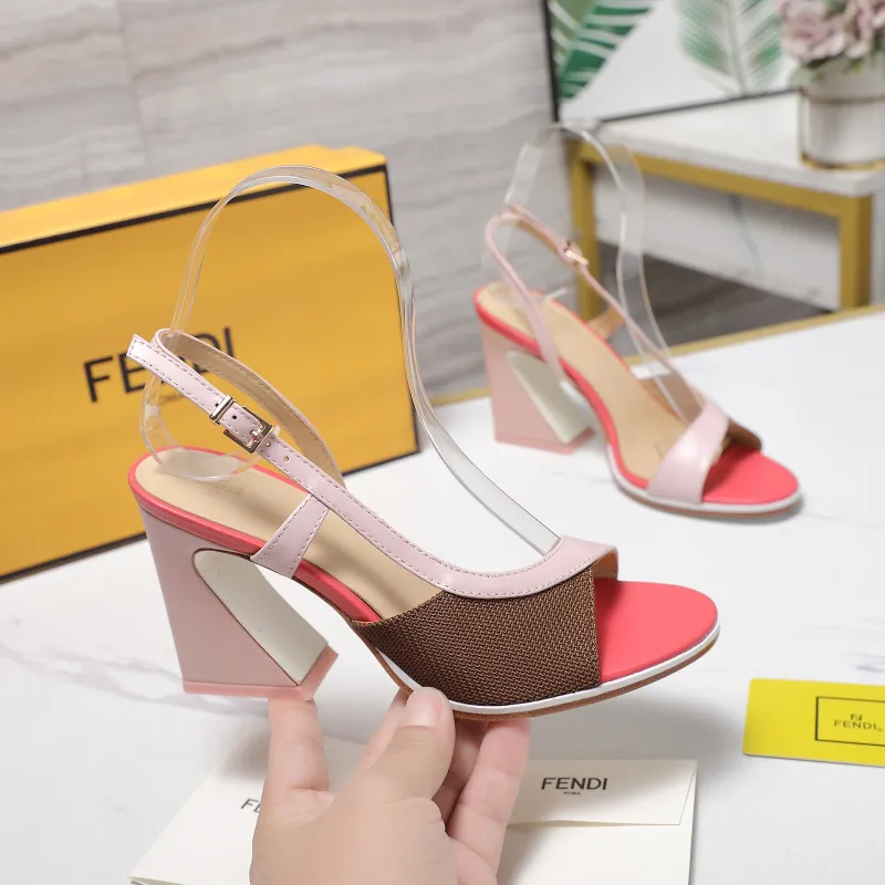 Fendi shoes for Fendi High-heeled shoes for women Heel height:9.5cm #A61170