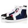 2020 CL Redbottom red bottoms men women fashion luxury designer shoes spike high top sneakers black white bred grey leather suede flats casual shoe #9874153