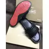 CL Redbottom CL Liulin red slippers with cowhide inner sheepskin and original rubber combined bottom #9874657