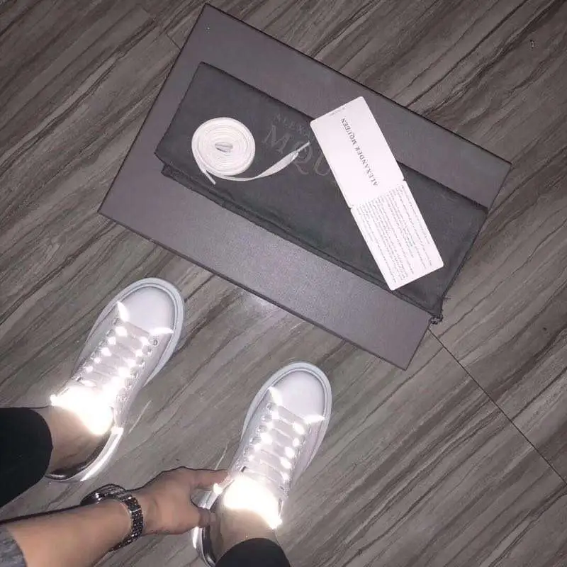 Alexander McQueen Luminous shoes Unisex McQueen White Sneakers top leather #99899363 Alexander McQueen Luminous shoes Unisex McQueen White Sneakers top leather #99899363