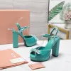 Miu Miu Shoes for MIUMIU High-heeled shoes for women Heel height:12cm #A61179