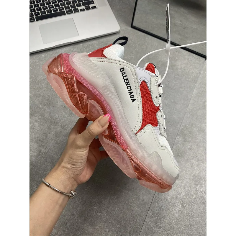 Top Quality Balenciaga triple s Balencia 2-generation visible and transparent crystal air cushion sole made of old thick base Laoda Shoes Size: 35-46 #9874266