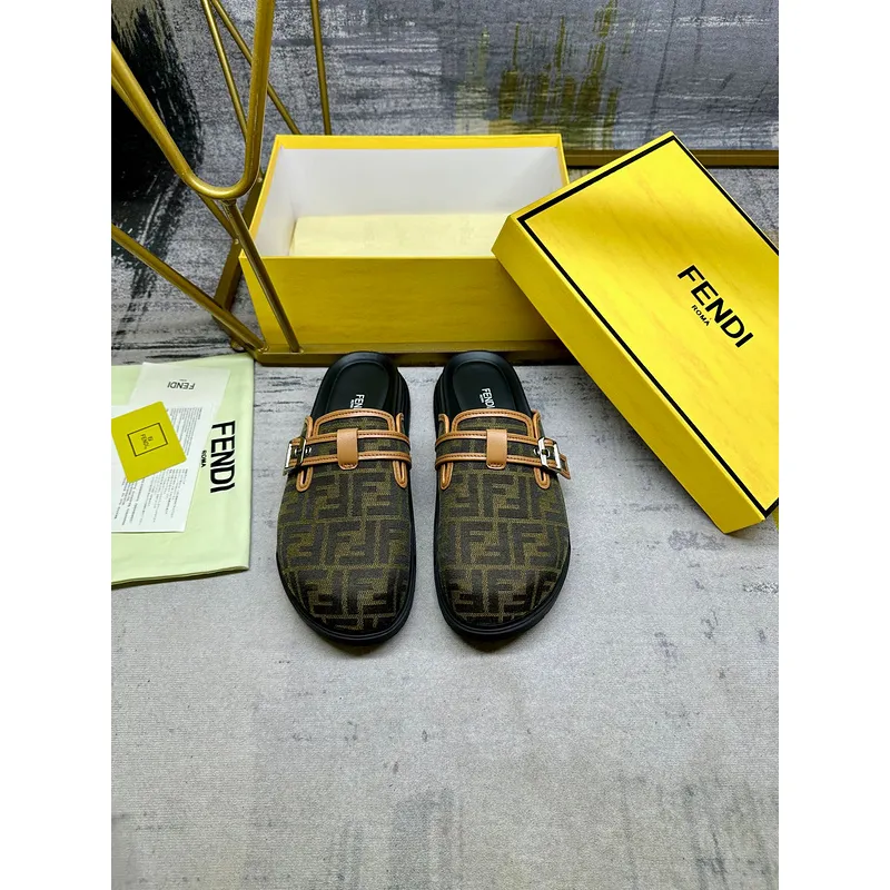 Fendi shoes for Fendi Slippers for men #A50778