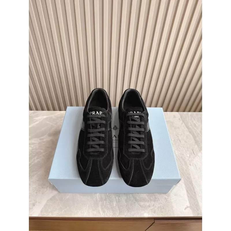 Prada Shoes Prada Sneakers Prada Rank Suede T-Toe Retro Runner Sneakers #A53234
