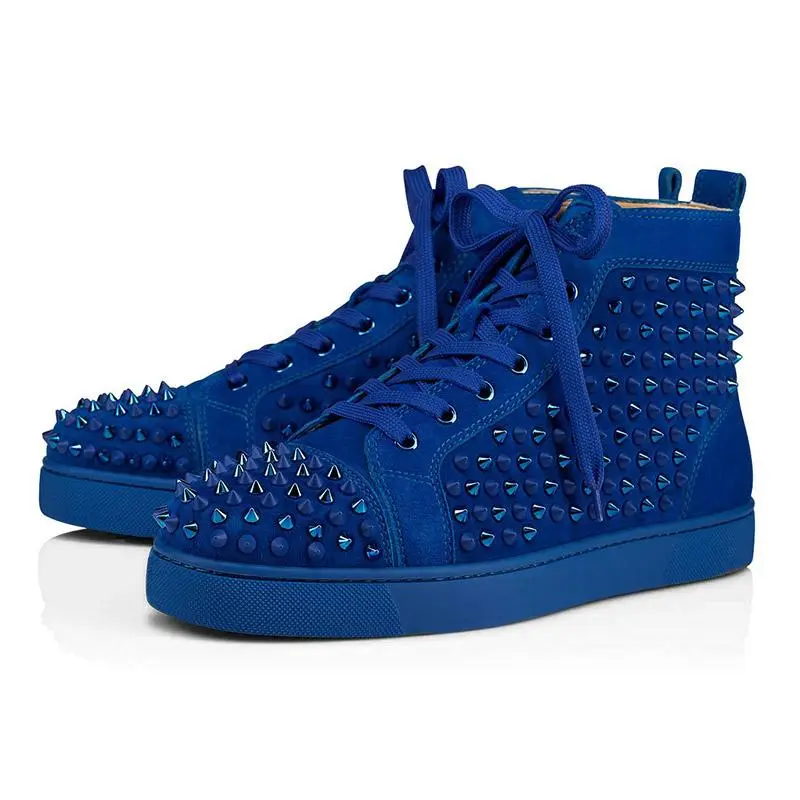 2020 CL Redbottom red bottoms men women fashion luxury designer shoes spike high top sneakers black white bred grey leather suede flats casual shoe #9874153