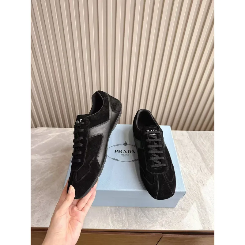 Prada Shoes Prada Sneakers Prada Rank Suede T-Toe Retro Runner Sneakers #A53234