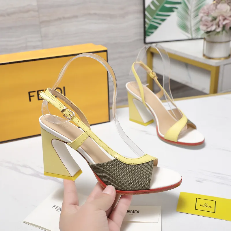 Fendi shoes for Fendi High-heeled shoes for women #A61168