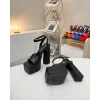 Versace shoes for Womens Sandals Medusa Aevitas Satin Platform RTW #A49009
