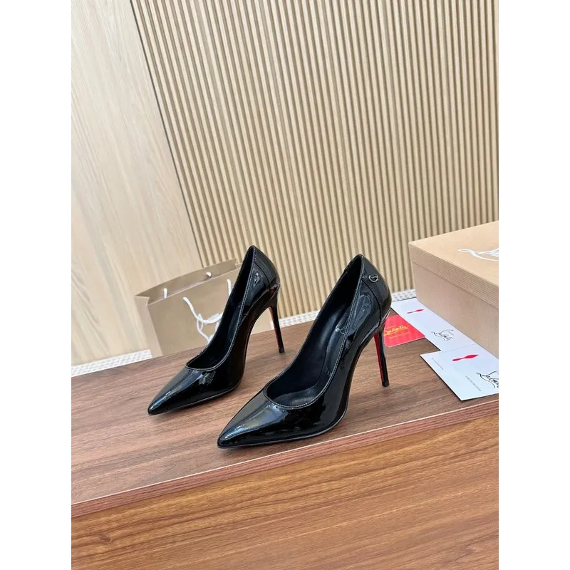 CL Redbottom Shoes for Womens CL Pumps 10cm #A46342
