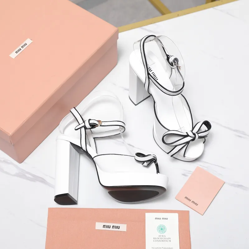 Miu Miu Shoes for MIUMIU High-heeled shoes for women Heel height:12cm #A61178