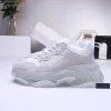 New Balenciaga 17FW Triple S Sneakers Mens Women Casual Shoes Triple S Clear Sole White Green Black Red Rainbow Sports Outdoor Dad Shoe #9875178