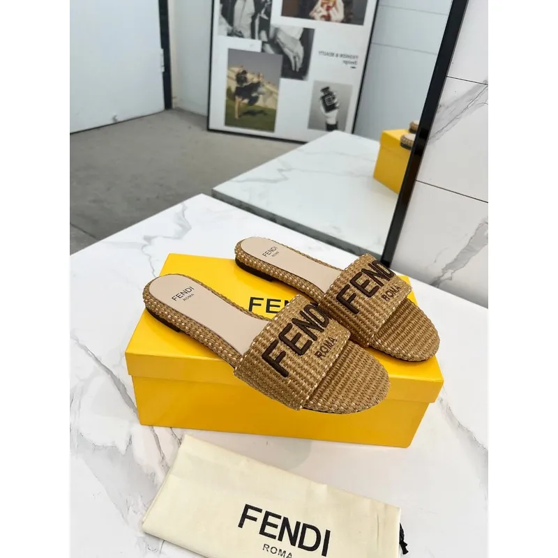 Fendi shoes for Fendi slippers for women #A39116