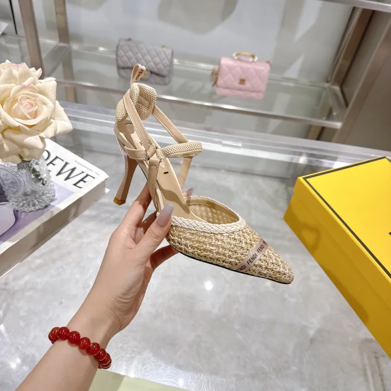 Fendi shoes for Fendi High-heeled shoes for women #A61807