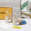 Fendi shoes for Fendi High-heeled shoes for women Heel height:9.5cm #A61169