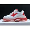 New Balenciaga 17FW Triple S Sneakers Mens Women Casual Shoes Triple S Clear Sole White Green Black Red Rainbow Sports Outdoor Dad Shoe #9875178