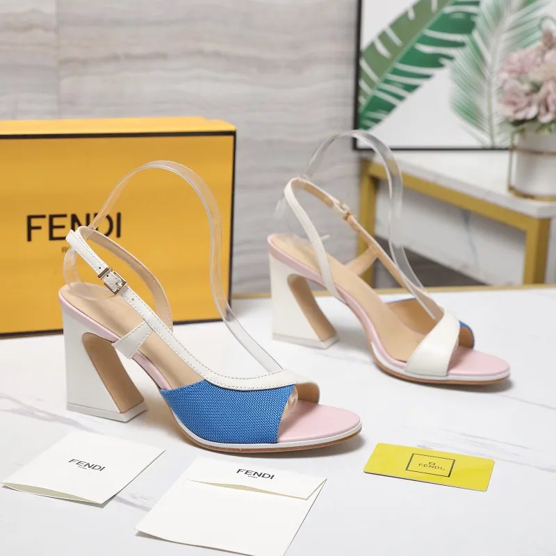Fendi shoes for Fendi High-heeled shoes for women Heel height:9.5cm #A61169
