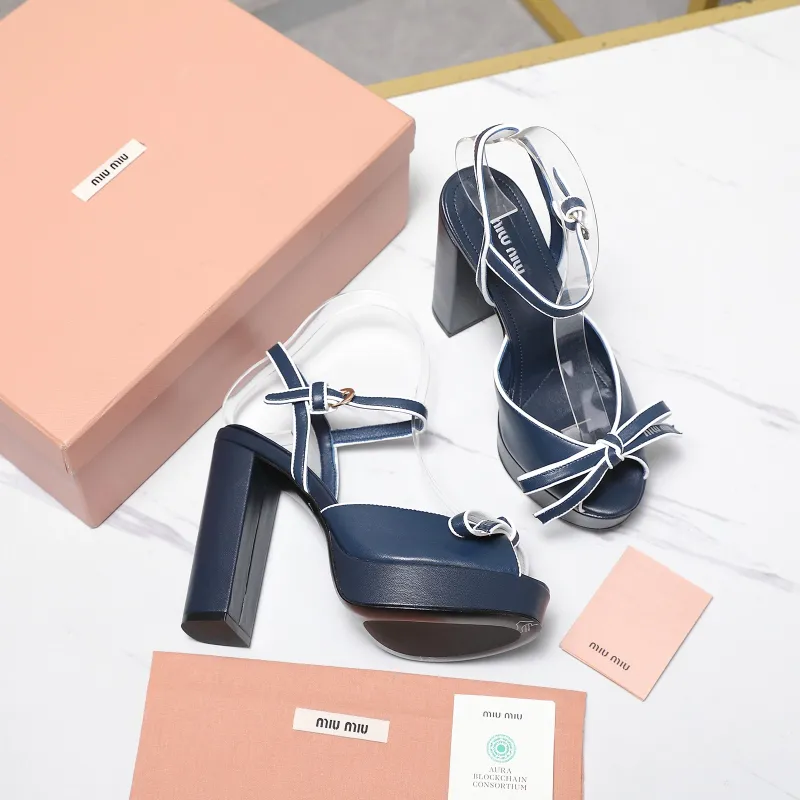 Miu Miu Shoes for MIUMIU High-heeled shoes for women Heel height:12cm #A61180