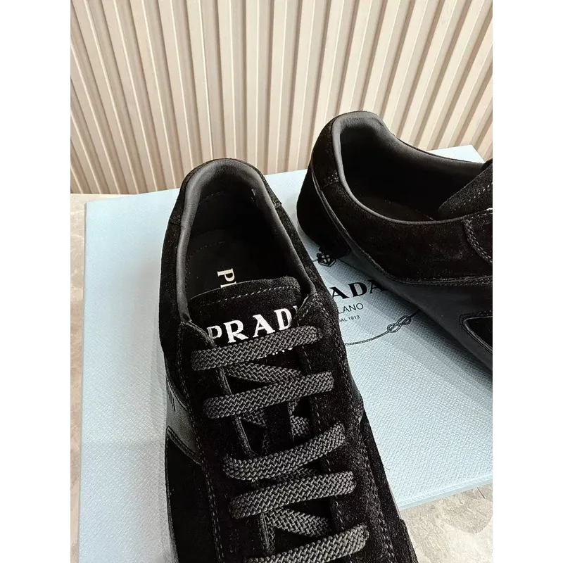 Prada Shoes Prada Sneakers Prada Rank Suede T-Toe Retro Runner Sneakers #A53234