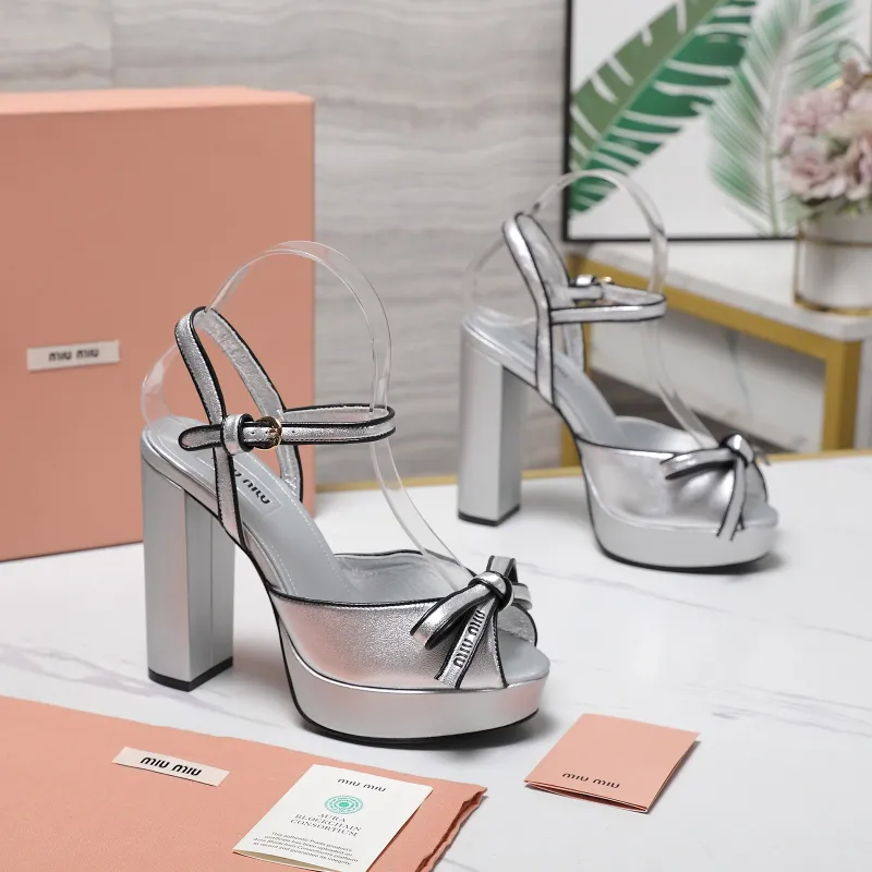 Miu Miu Shoes for MIUMIU High-heeled shoes for women Heel height:12cm #A61177