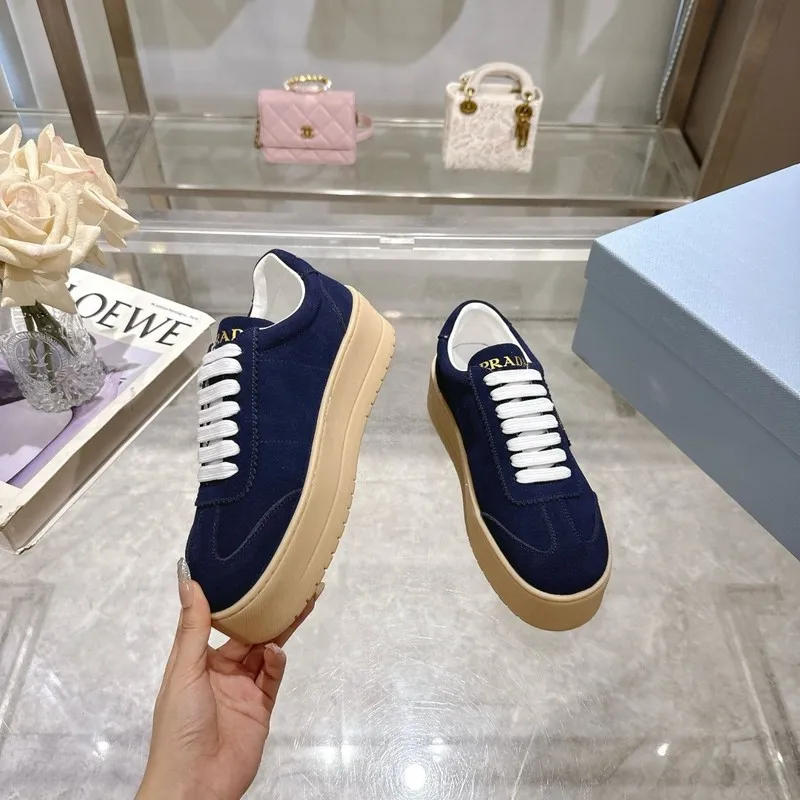Top Prada Shoes for Womens Prada Sneakers Navy Blue 35-41 Size #A53001
