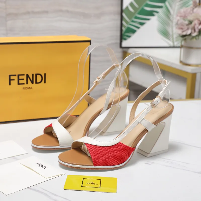 Fendi shoes for Fendi High-heeled shoes for women Heel height:9.5cm #A61171