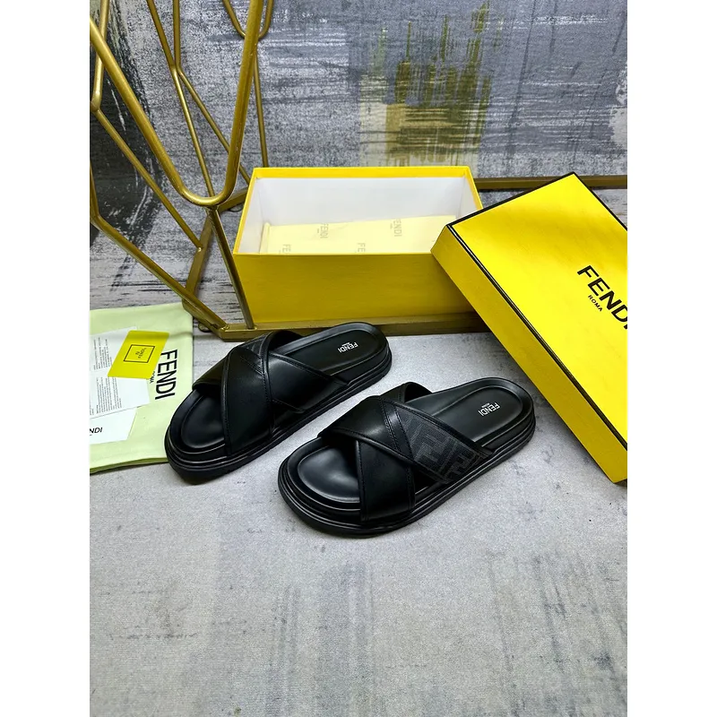 Fendi shoes for Fendi Slippers for men #A50791