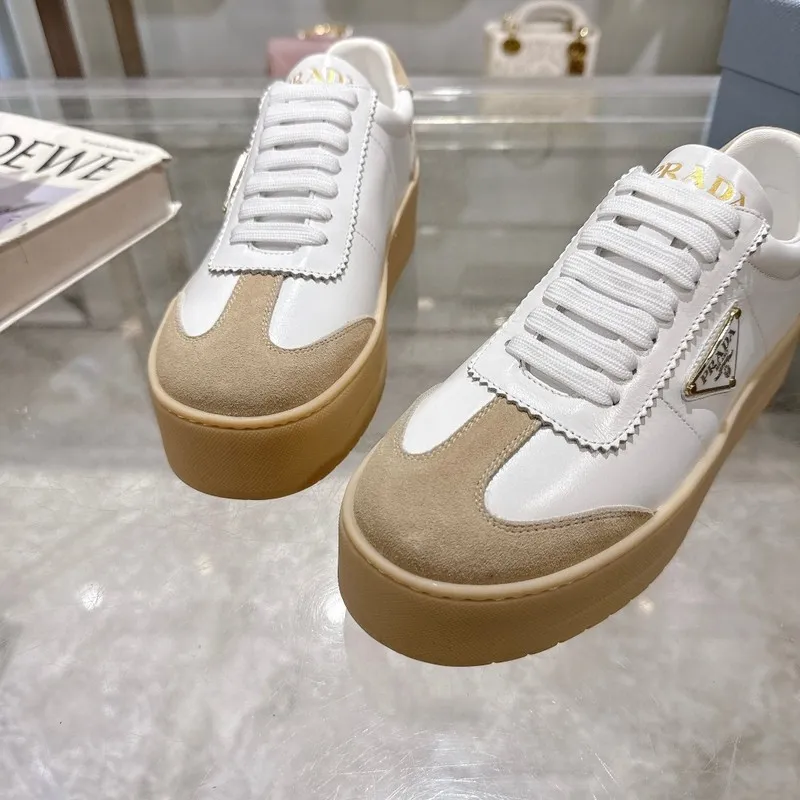 Replica Prada Shoes for Womens Prada Sneakers White Grey 35-41 Size #A53005 Replica Prada Shoes for Womens Prada Sneakers White Grey 35-41 Size #A53005