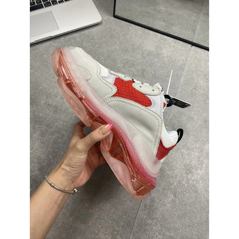 Top Quality Balenciaga triple s Balencia 2-generation visible and transparent crystal air cushion sole made of old thick base Laoda Shoes Size: 35-46 #9874266