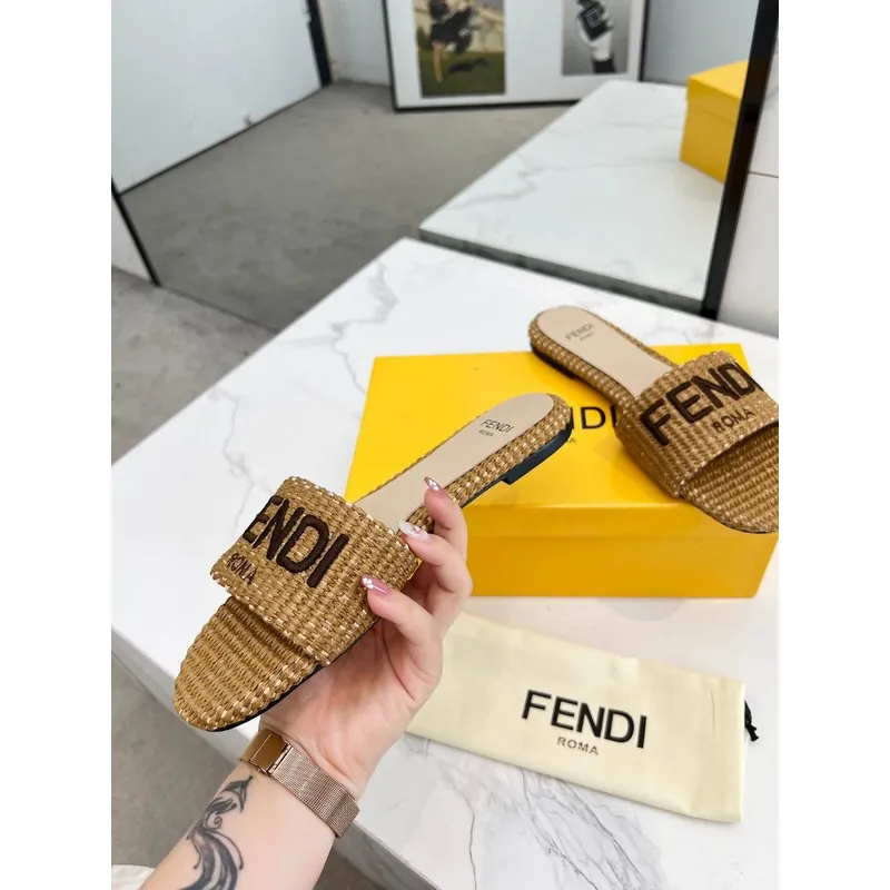 Fendi shoes for Fendi slippers for women #A39116