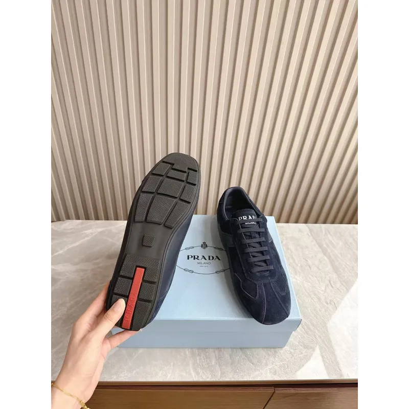 Prada Shoes Prada Sneakers Prada Rank Suede T-Toe Retro Runner Sneakers #A53234