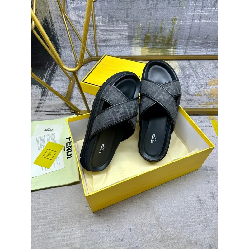 Fendi shoes for Fendi Slippers for men #A39384